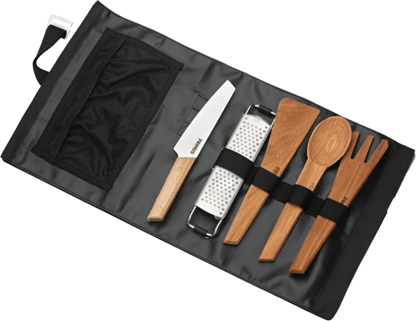 Primus CampFire Prep Set Grillar & Pizzaugnar frilagd